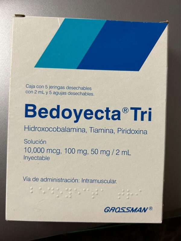 Bedoyecta Tri Injections 5 count B12 vitaminada